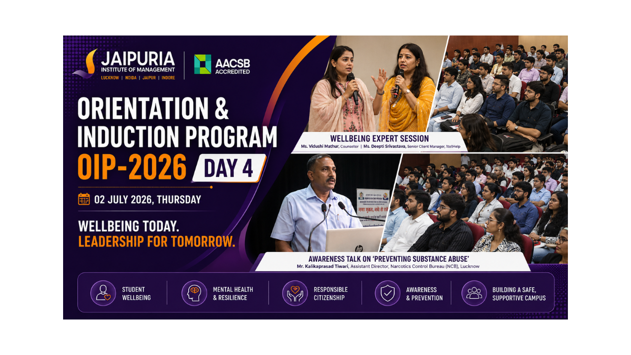 Orientation & Induction Programme (OIP) 2026–28 | Day 4: Fostering Wellbeing, Resilience, and Responsible Leadership