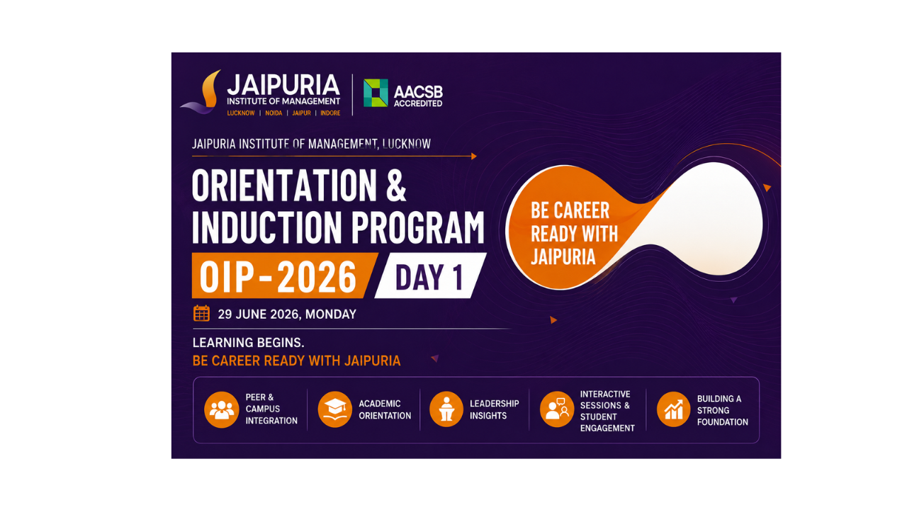 Orientation & Induction Programme 2026–28 Begins at Jaipuria Institute of Management, Lucknow